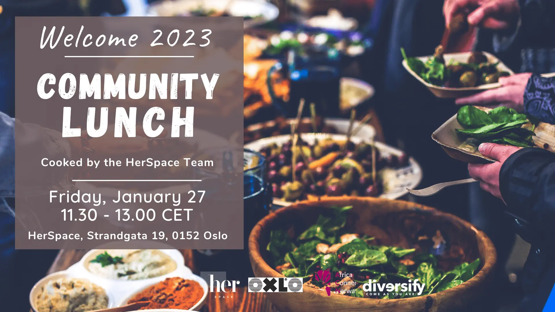 Potluck-Community-Lunch Poster